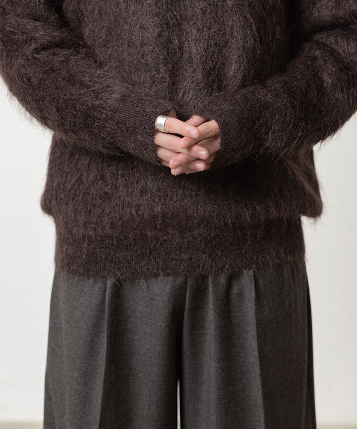 ssstein(シュタイン)の KID MOHAIR KNIT CREW NECK LS - DARK BROWNの公式通販サイトsession福岡セレクトショップ