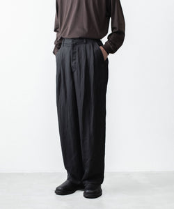 ssstein / シュタイン】VIS/LI BRIGHT TWILL WIDE EASY TROUSERS