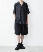 画像をギャラリービューアに読み込む, ssstein(シュタイン)のVIS/LI/RA TWILL WIDE EASY SHORT TROUSERS - BLACKの公式通販サイトsession福岡セレクトショップ
