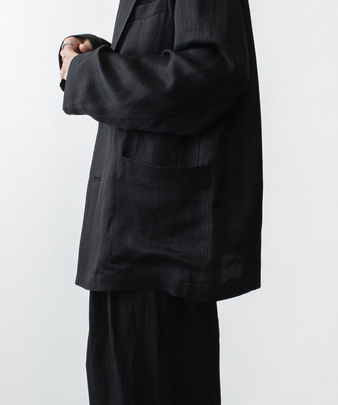 ssstein(シュタイン)のVIS/LI BRIGHT TWILL SINGLE BREASTED JACKET - BLACKの公式通販サイトsession福岡セレクトショップ