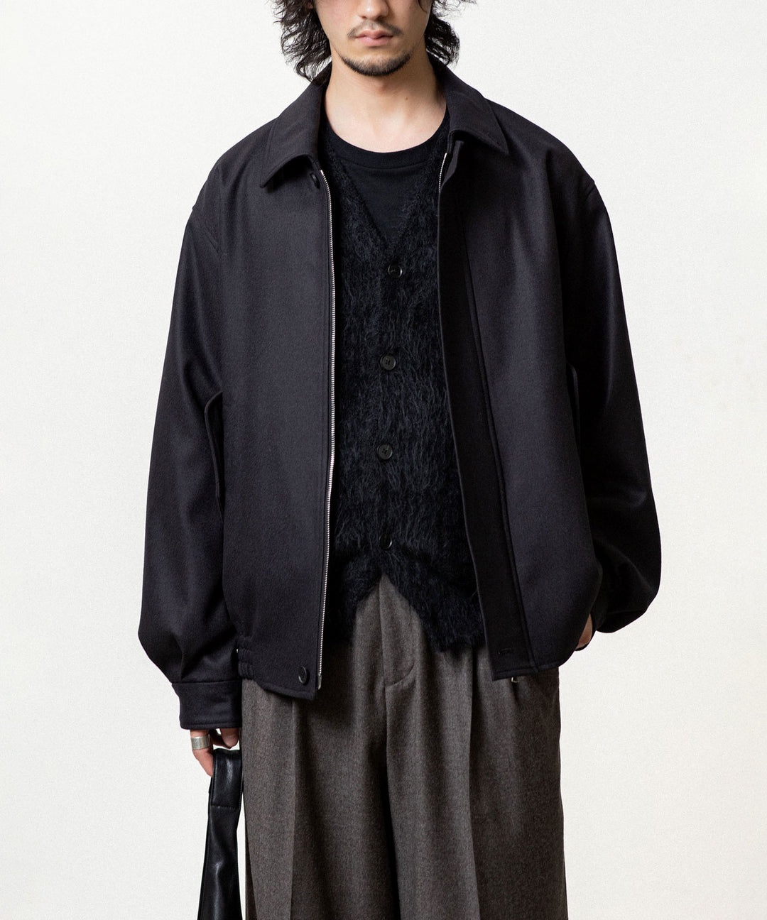 ssstein(シュタイン)の KID MOHAIR KNIT V NECK CARDIGAN - BLACKの公式通販サイトsession福岡セレクトショップ