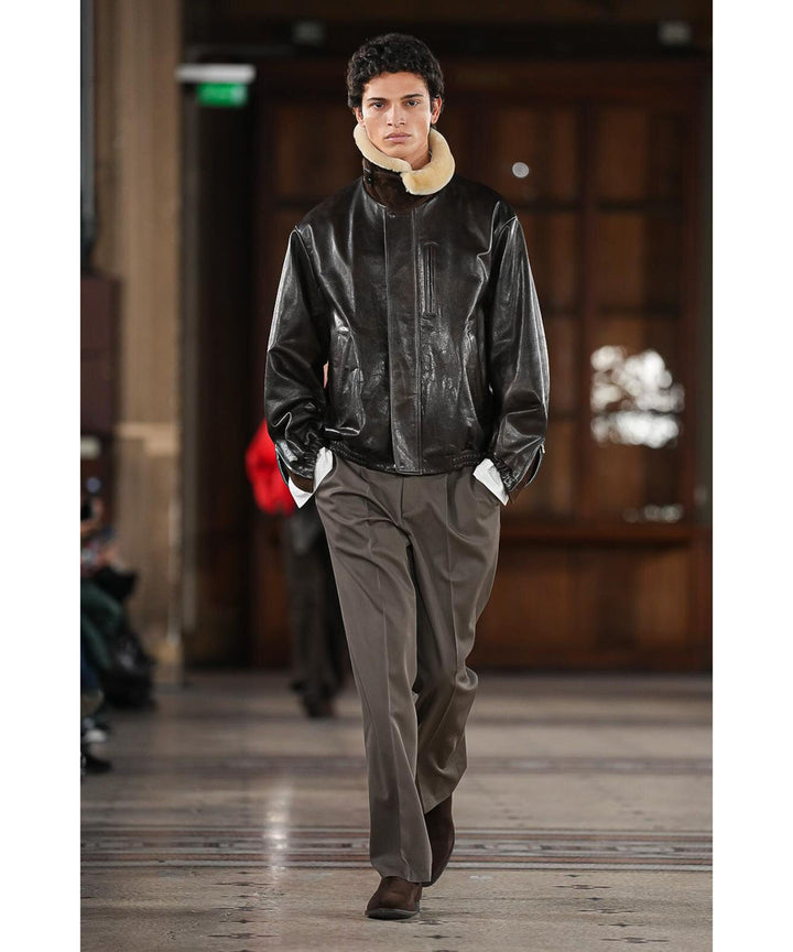 ssstein(シュタイン)のMOUTON COLLAR CALF ZIP JACKET - DARK BROWNの公式通販サイトsession福岡セレクトショップ