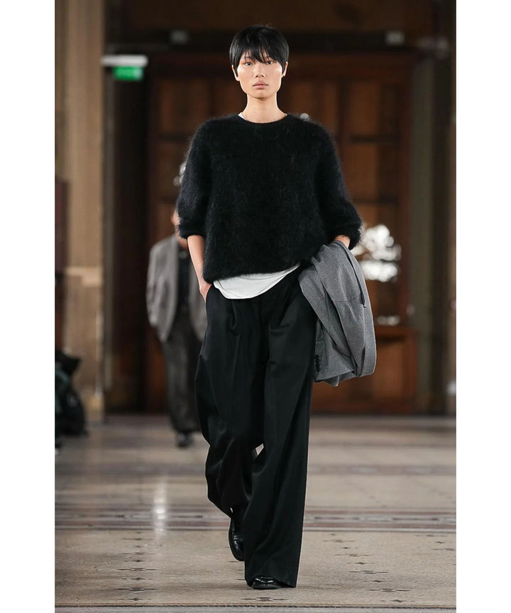 ssstein(シュタイン)の KID MOHAIR KNIT CREW NECK LS - BLACKの公式通販サイトsession福岡セレクトショップ