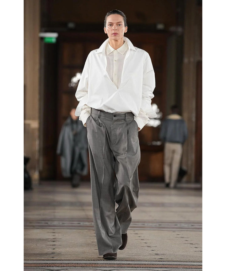ssstein(シュタイン)のCOTTON SILK OVERSIZED LS SHIRT - CREAMの公式通販サイトsession福岡セレクトショップ
