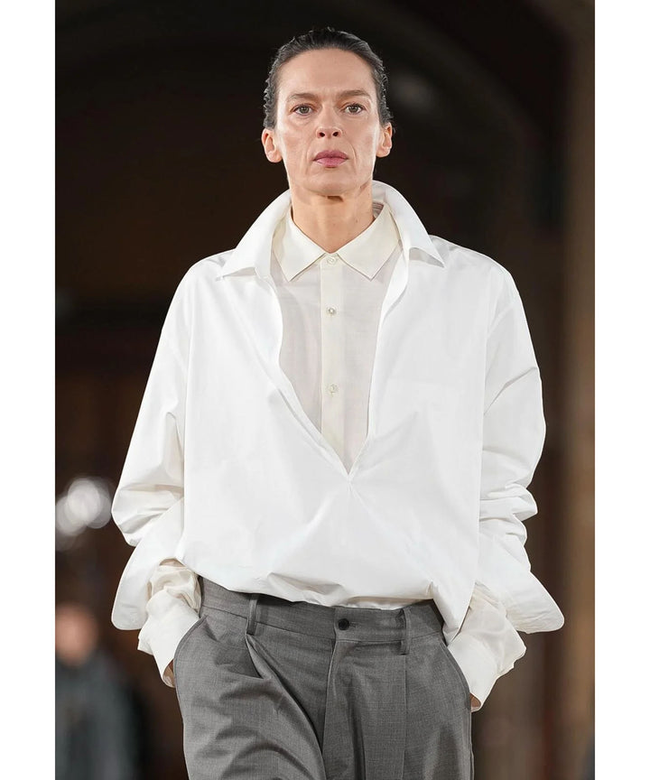 ssstein(シュタイン)のCOTTON SILK OVERSIZED LS SHIRT - CREAMの公式通販サイトsession福岡セレクトショップ