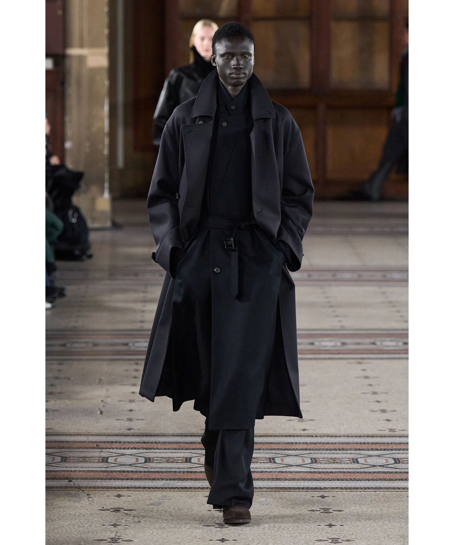 ssstein / シュタイン】WOOL MELTON OVERSIZED DOUBLE BREASTED COAT
