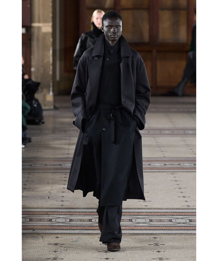 ssstein(シュタイン)のWOOL MELTON OVERSIZED DOUBLE BREASTED COAT - DARK CHARCOALの公式通販サイトsession福岡セレクトショップ