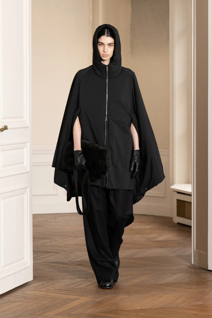 ssstein(シュタイン)の24AWコレクション LONG WIDE TROUSERS (2/72 WOOL GABARDINE) - BLACK 公式通販サイトsession福岡セレクトショップ