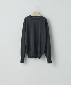 ssstein(シュタイン)の24AWコレクション WOOL SILK KNIT CREW NECK LS - BLACK 公式通販サイトsession福岡セレクトショップ