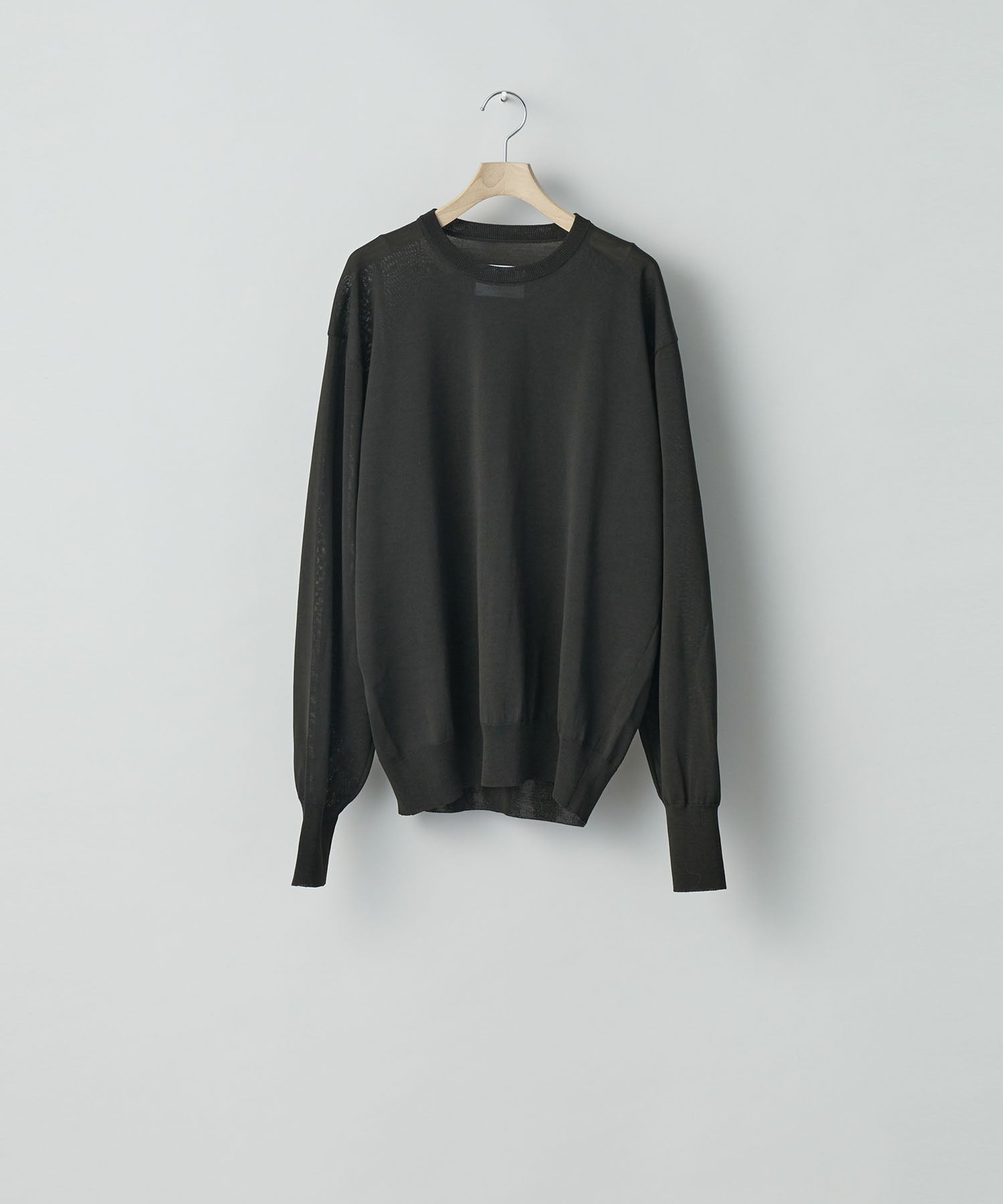 ssstein(シュタイン)の24AWコレクション WOOL SILK KNIT CREW NECK LS - MILITARY KHKAI 公式通販サイトsession福岡セレクトショップ