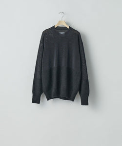 ssstein(シュタイン)の24AWコレクション MOHAIR GLITTER KNIT COMBINATION LS - BLACK 公式通販サイトsession福岡セレクトショップ