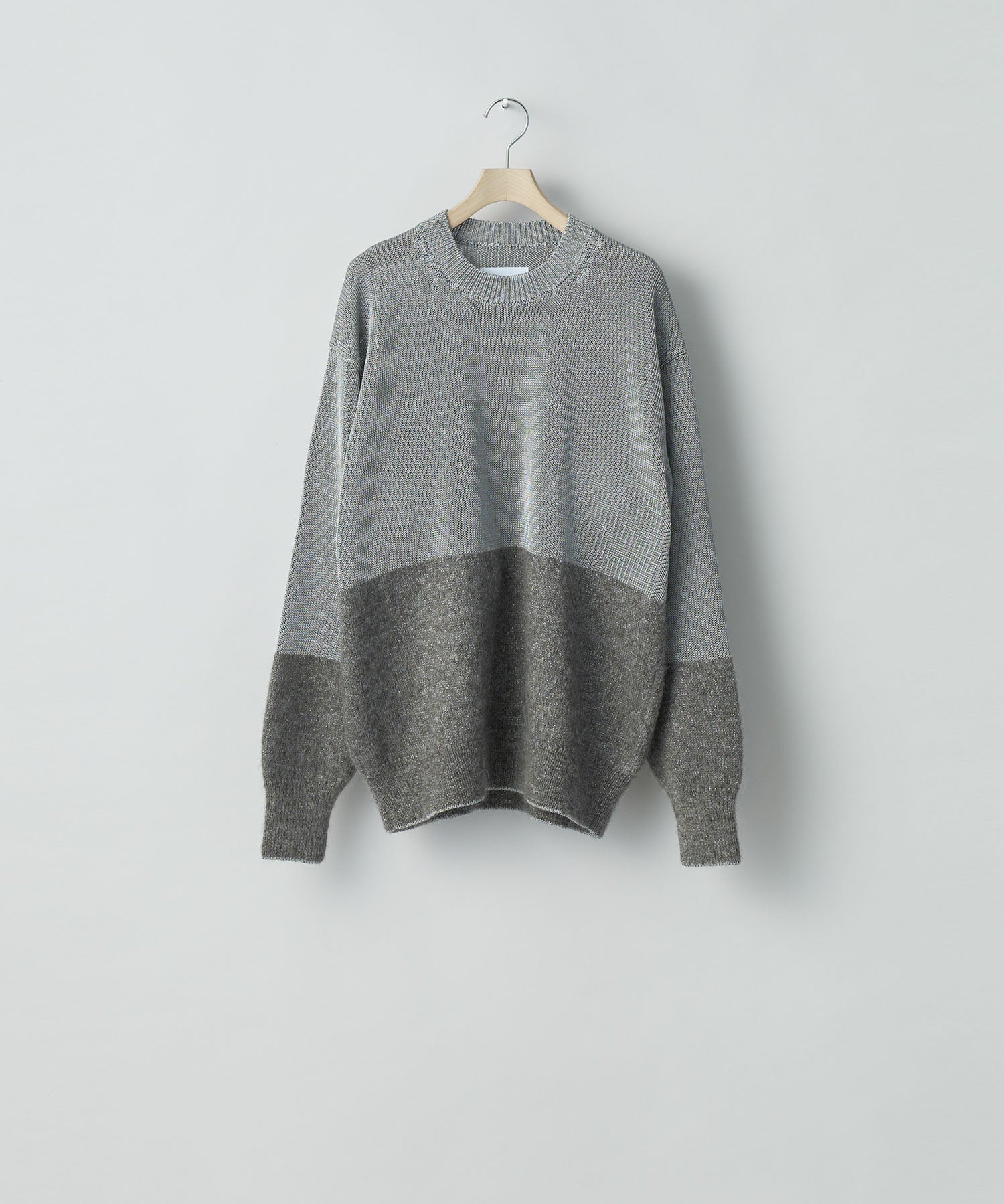 ssstein(シュタイン)の24AWコレクション MOHAIR GLITTER KNIT COMBINATION LS - GREIGE 公式通販サイトsession福岡セレクトショップ