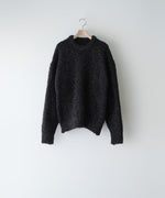 画像をギャラリービューアに読み込む, ssstein(シュタイン)の24AWコレクション GLITTER FUR KNIT CREW NECK LS - BLACK 公式通販サイトsession福岡セレクトショップ
