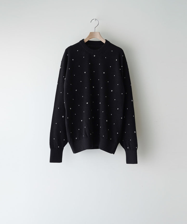 ssstein(シュタイン)の24AWコレクション GLITTER DOTS CREW NECK LS - BLACK 公式通販サイトsession福岡セレクトショップ