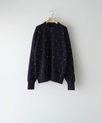 画像をギャラリービューアに読み込む, ssstein(シュタイン)の24AWコレクション GLITTER DOTS CREW NECK LS - DARK NAVY 公式通販サイトsession福岡セレクトショップ
