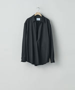 画像をギャラリービューアに読み込む, ssstein(シュタイン)の24AWコレクション OVERSIZED SKIPPER SHIRT (WOOL) - BLACK 公式通販サイトsession福岡セレクトショップ
