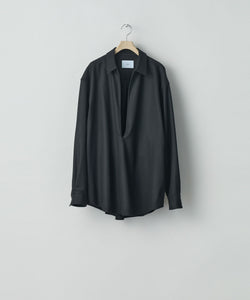 ssstein(シュタイン)の24AWコレクション OVERSIZED SKIPPER SHIRT (WOOL) - BLACK 公式通販サイトsession福岡セレクトショップ