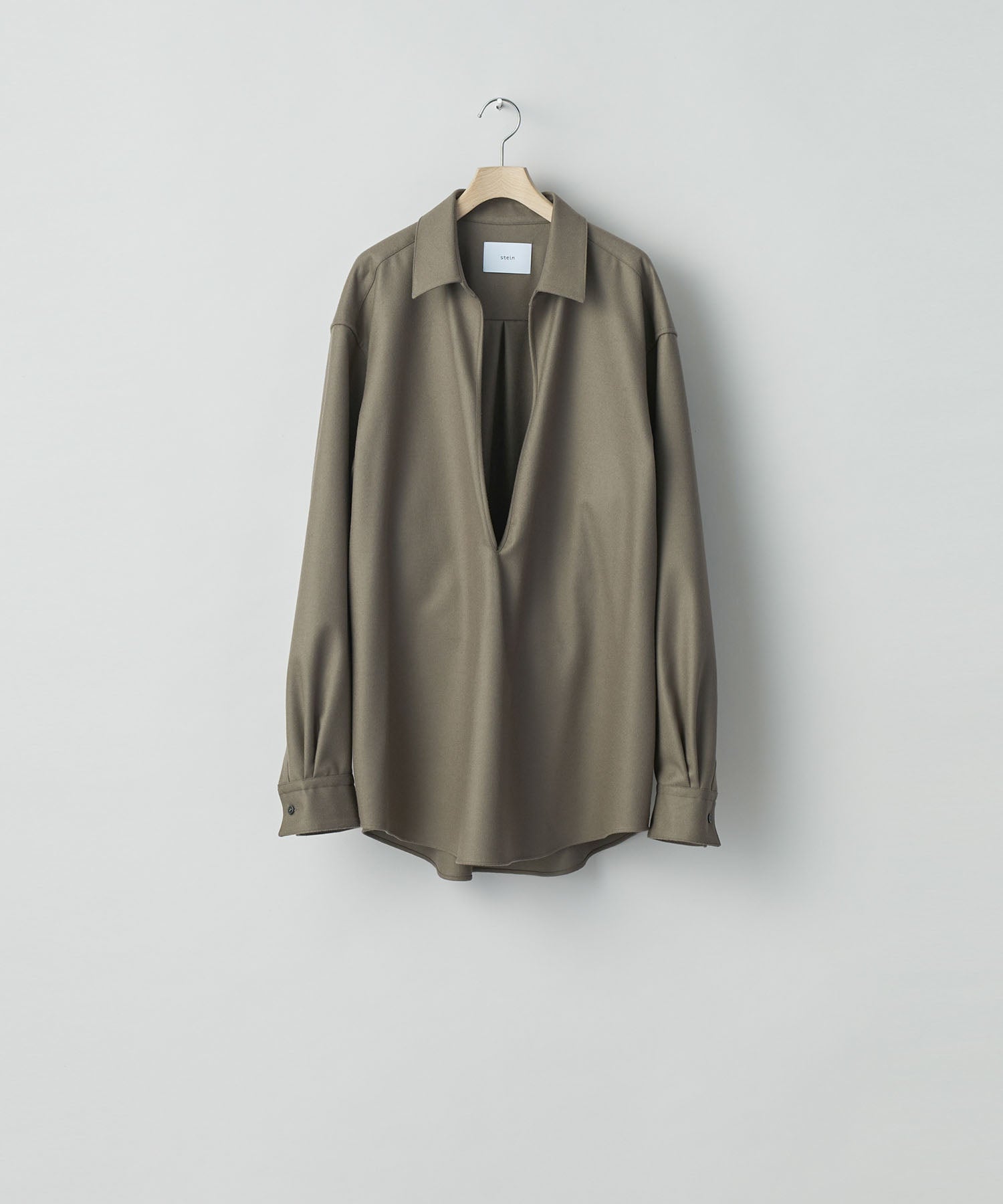 ssstein(シュタイン)の24AWコレクション OVERSIZED SKIPPER SHIRT (WOOL) - DARK BEIGE 公式通販サイトsession福岡セレクトショップ