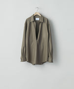 画像をギャラリービューアに読み込む, ssstein(シュタイン)の24AWコレクション OVERSIZED SKIPPER SHIRT (WOOL) - DARK BEIGE 公式通販サイトsession福岡セレクトショップ
