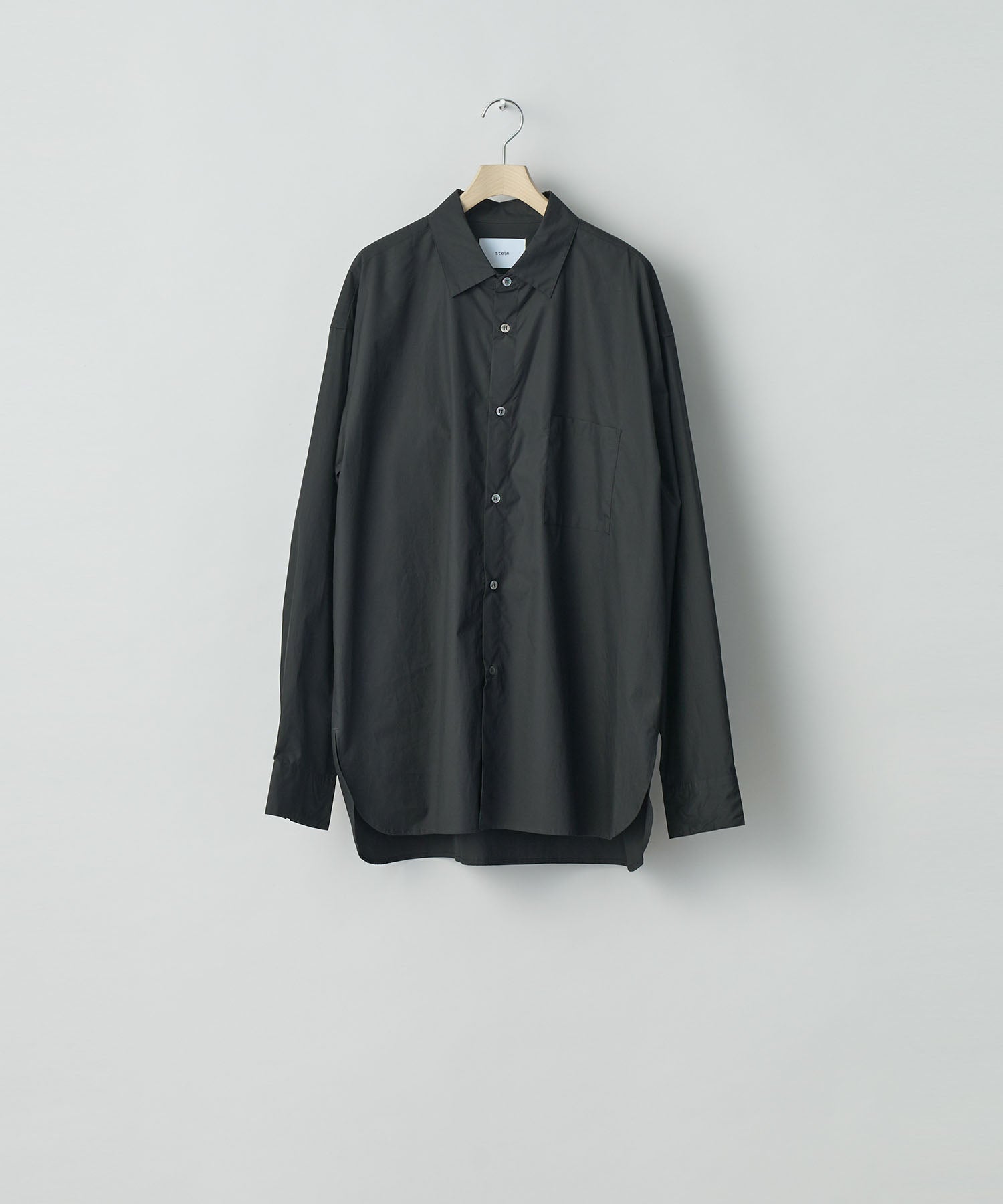 ssstein(シュタイン)の24AWコレクション OVERSIZED DOWN PAT SHIRT - BLACK 公式通販サイトsession福岡セレクトショップ