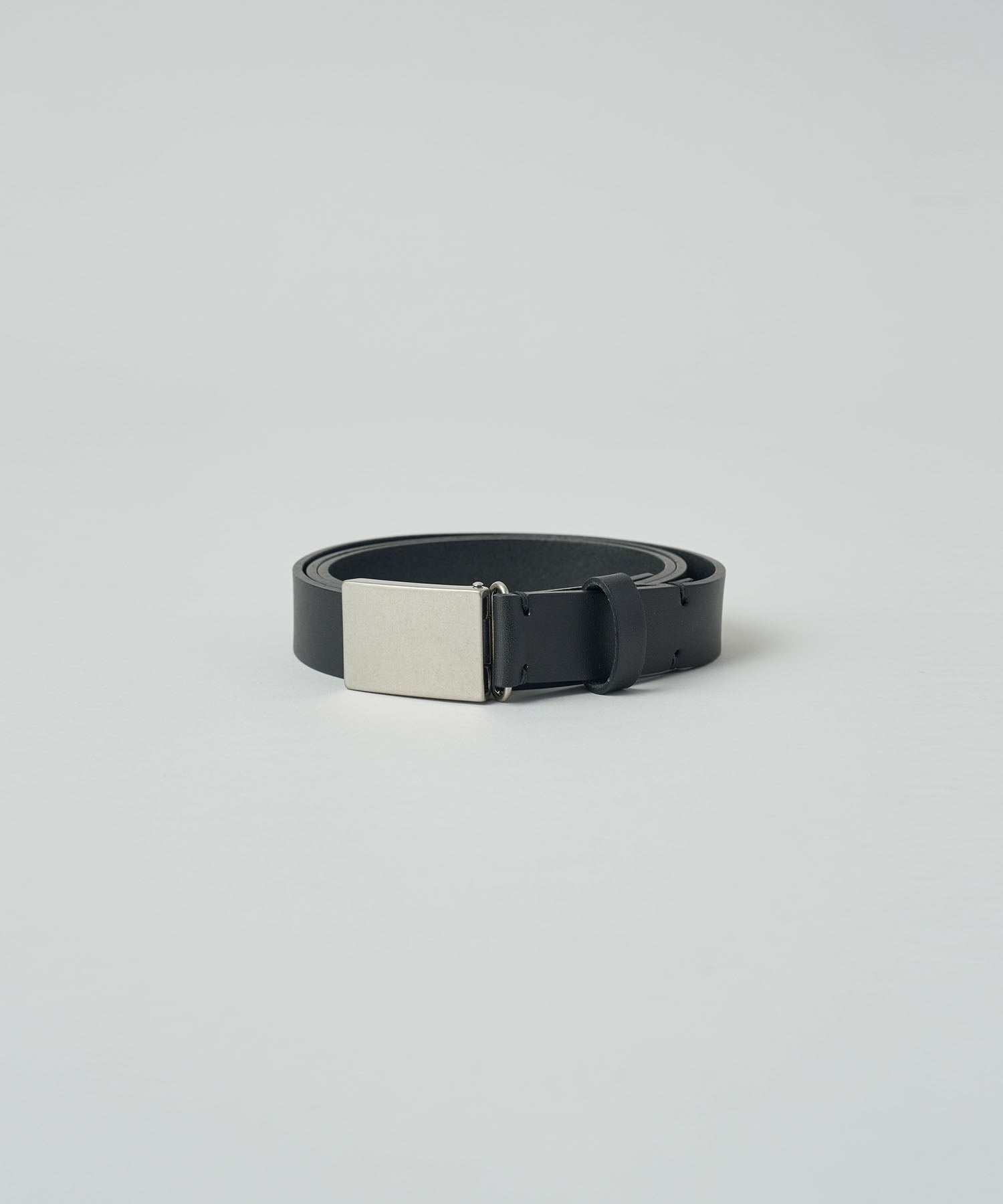 ssstein(シュタイン)の24AWコレクション LEATHER BELT (PLAIN BUCKLE) - BLACK 公式通販サイトsession福岡セレクトショップ