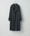 【ssstein】OVERSIZED DOUBLE BREASTED COAT - BLACK