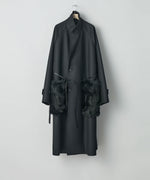 画像をギャラリービューアに読み込む, ssstein(シュタイン)の24AWコレクション OVERSIZED POCKET COAT (POCKET FUR) - BLACK 公式通販サイトsession福岡セレクトショップ
