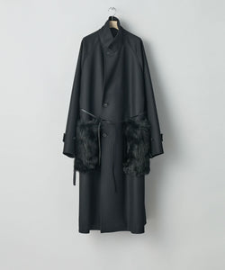 ssstein(シュタイン)の24AWコレクション OVERSIZED POCKET COAT (POCKET FUR) - BLACK 公式通販サイトsession福岡セレクトショップ