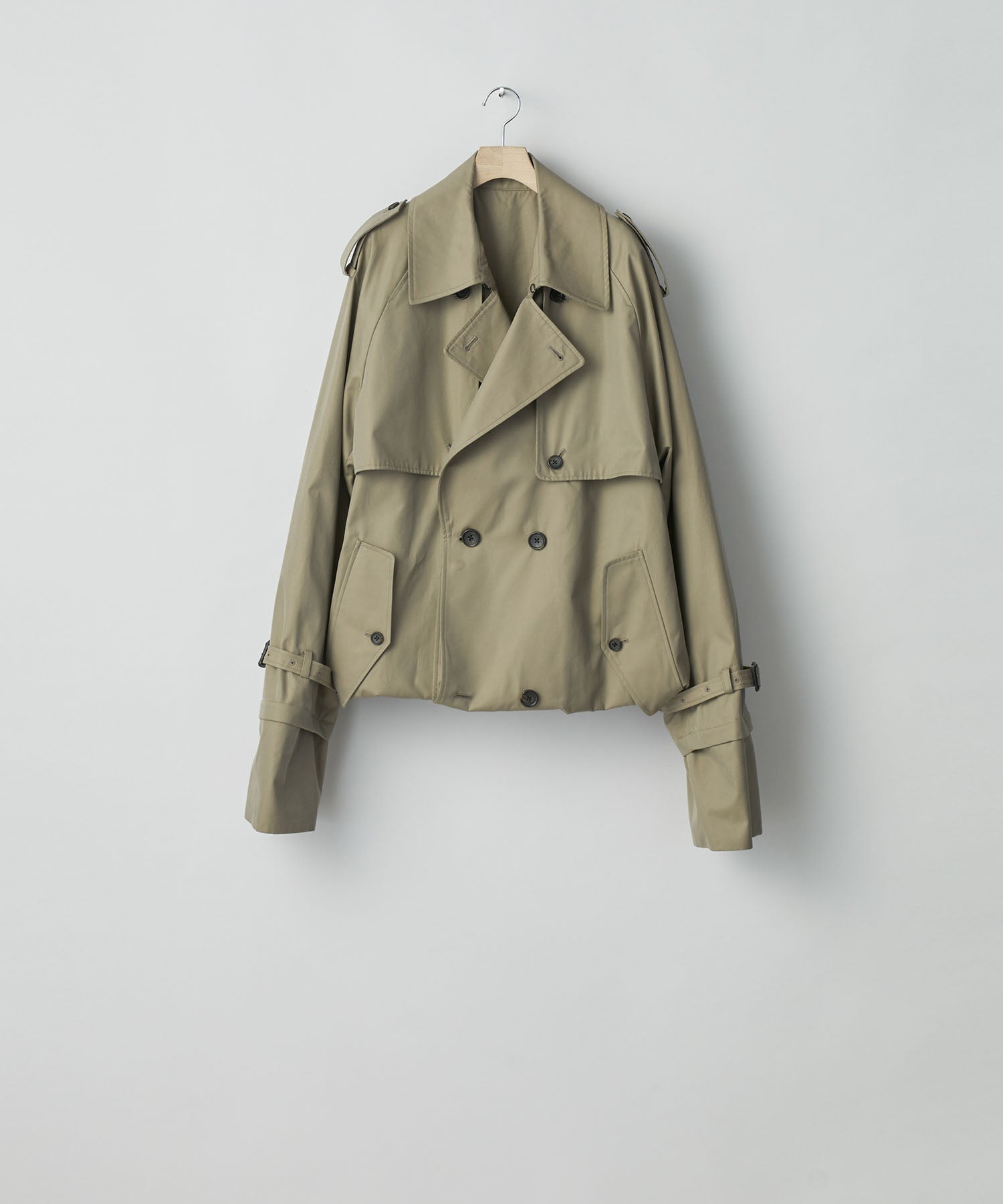 ssstein(シュタイン)の24AWコレクション LAYERED SHORT TRENCH COAT - BEIGE 公式通販サイトsession福岡セレクトショップ