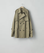 画像をギャラリービューアに読み込む, ssstein(シュタイン)の24AWコレクション LAYERED SHORT TRENCH COAT - BEIGE 公式通販サイトsession福岡セレクトショップ
