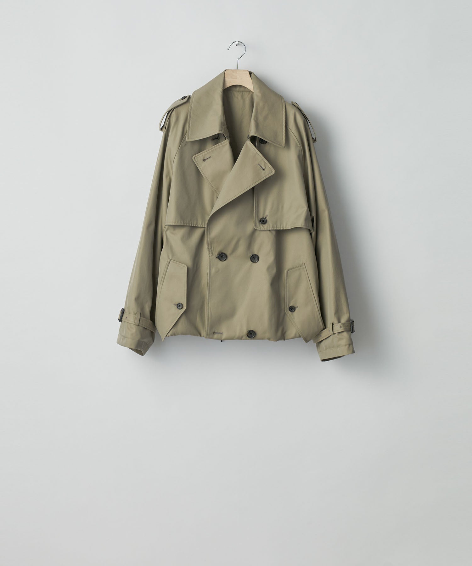 ssstein(シュタイン)の24AWコレクション LAYERED SHORT TRENCH COAT - BEIGE 公式通販サイトsession福岡セレクトショップ