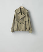 画像をギャラリービューアに読み込む, ssstein(シュタイン)の24AWコレクション LAYERED SHORT TRENCH COAT - BEIGE 公式通販サイトsession福岡セレクトショップ
