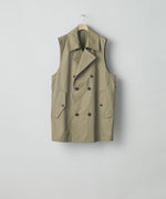 画像をギャラリービューアに読み込む, ssstein(シュタイン)の24AWコレクション LAYERED SHORT TRENCH COAT - BEIGE 公式通販サイトsession福岡セレクトショップ
