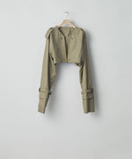 画像をギャラリービューアに読み込む, ssstein(シュタイン)の24AWコレクション LAYERED SHORT TRENCH COAT - BEIGE 公式通販サイトsession福岡セレクトショップ
