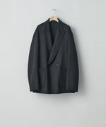 画像をギャラリービューアに読み込む, ssstein(シュタイン)の24AWコレクション REVERSIBLE PEAK LAPEL JACKET - BLACK × BLACK 公式通販サイトsession福岡セレクトショップ
