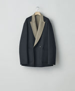 画像をギャラリービューアに読み込む, ssstein(シュタイン)の24AWコレクション REVERSIBLE PEAK LAPEL JACKET - NAVY × GREY KHAKI 公式通販サイトsession福岡セレクトショップ
