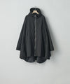 【ssstein】PADDED PONCHO - BLACK