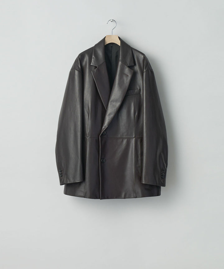 ssstein(シュタイン)の24AWコレクション LEATHER DOUBLE BREASTED JACKET - DARK BROWN 公式通販サイトsession福岡セレクトショップ