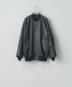 画像をギャラリービューアに読み込む, ssstein(シュタイン)の24AWコレクション LEATHER FLIGHT JACKET - DARK CHARCOAL 公式通販サイトsession福岡セレクトショップ
