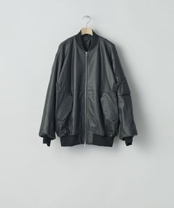 ssstein(シュタイン)の24AWコレクション LEATHER FLIGHT JACKET - DARK CHARCOAL 公式通販サイトsession福岡セレクトショップ