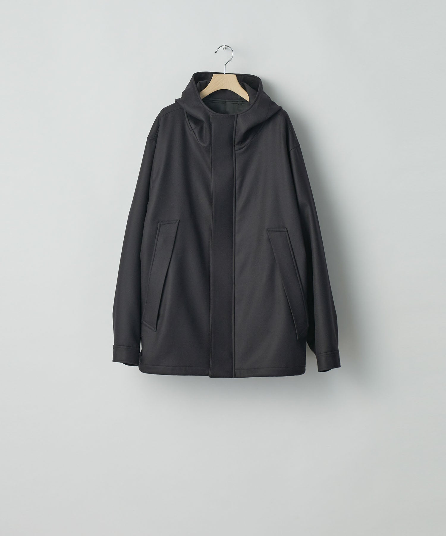 ssstein(シュタイン)の24AWコレクション MELTON HOODED BLOUSON - DARK CHARCOAL 公式通販サイトsession福岡セレクトショップ