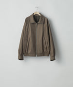 画像をギャラリービューアに読み込む, ssstein(シュタイン)の24AWコレクション MELTON ZIP UP BLOUSON - DARK GREIGE 公式通販サイトsession福岡セレクトショップ
