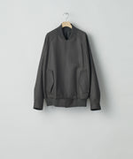 画像をギャラリービューアに読み込む, ssstein(シュタイン)の24AWコレクション MELTON STADIUM JACKET - GREY KHAKI 公式通販サイトsession福岡セレクトショップ
