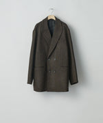 画像をギャラリービューアに読み込む, ssstein(シュタイン)の24AWコレクション OVERSIZED PEAK LAPEL JACKET - DARK BROWN 公式通販サイトsession福岡セレクトショップ
