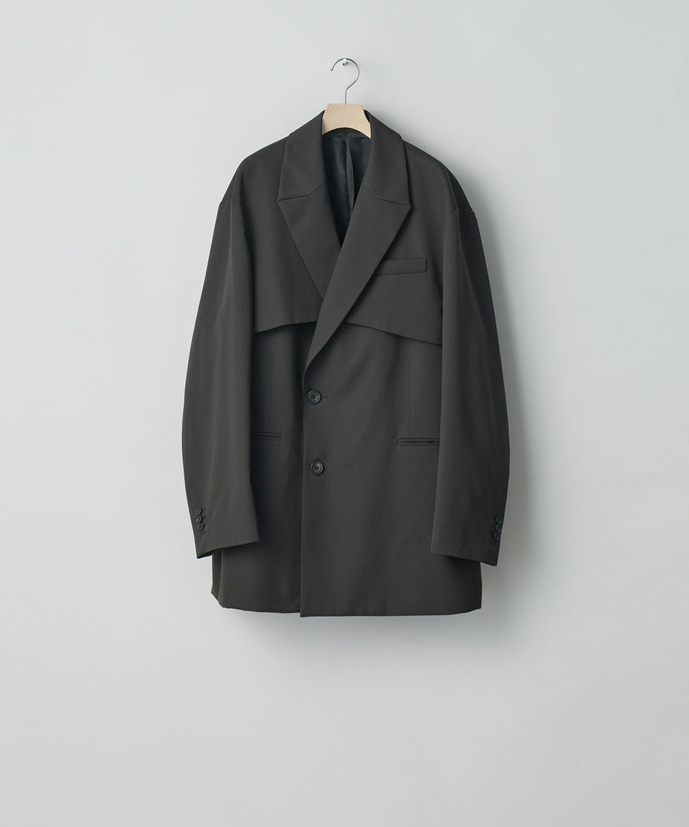 ssstein(シュタイン)の24AWコレクション OVERSIZED LAPELED COMBINATION JACKET - DARK CHARCOAL 公式通販サイトsession福岡セレクトショップ