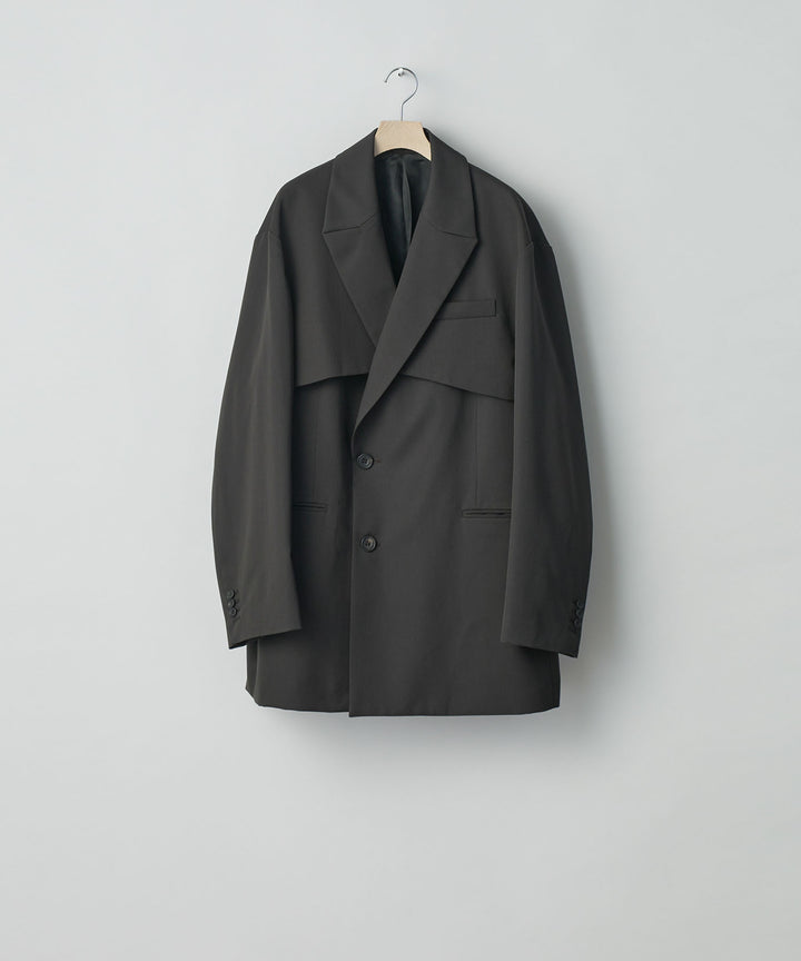 ssstein(シュタイン)の24AWコレクション OVERSIZED LAPELED COMBINATION JACKET - DARK CHARCOAL 公式通販サイトsession福岡セレクトショップ