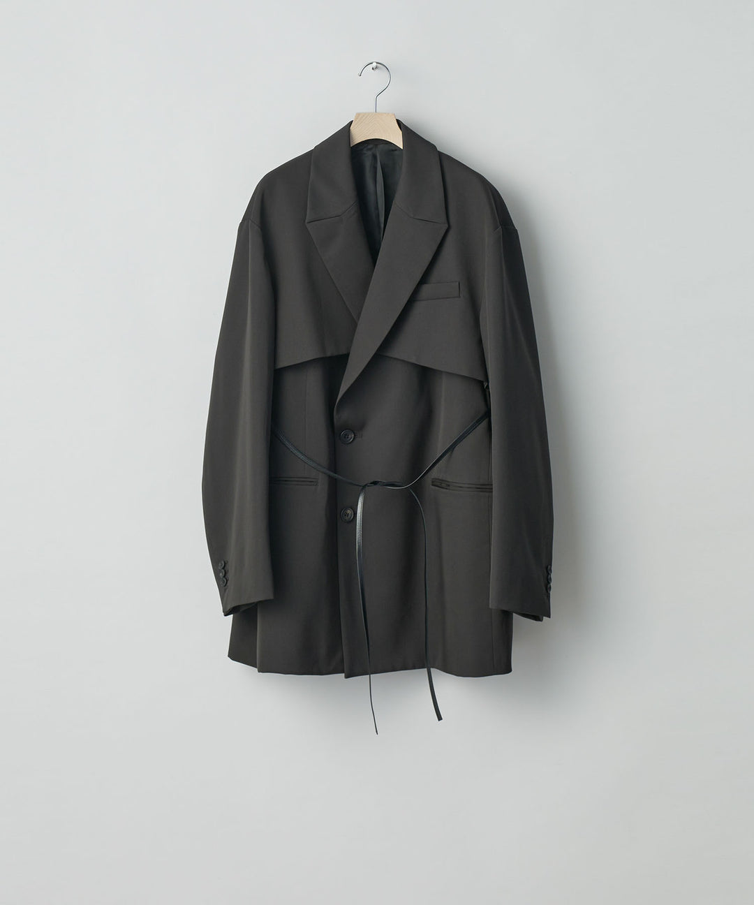 ssstein(シュタイン)の24AWコレクション OVERSIZED LAPELED COMBINATION JACKET - DARK CHARCOAL 公式通販サイトsession福岡セレクトショップ