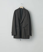 画像をギャラリービューアに読み込む, ssstein(シュタイン)の24AWコレクション OVERSIZED SINGLE BREASTED LONG JACKET - DARK CHARCOAL 公式通販サイトsession福岡セレクトショップ
