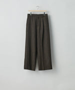 画像をギャラリービューアに読み込む, ssstein(シュタイン)の24AWコレクション EXTRA WIDE TROUSERS (HARRIS TWEED) - DARK BROWN 公式通販サイトsession福岡セレクトショップ
