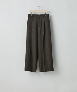 ssstein(シュタイン)の24AWコレクション EXTRA WIDE TROUSERS (HARRIS TWEED) - DARK BROWN 公式通販サイトsession福岡セレクトショップ